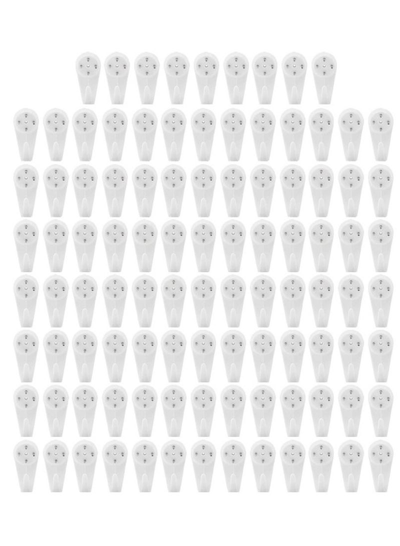 CATANES 100 Pack For Concrete Wall Hanging Hooks with Invisible Nails Small - Image 2