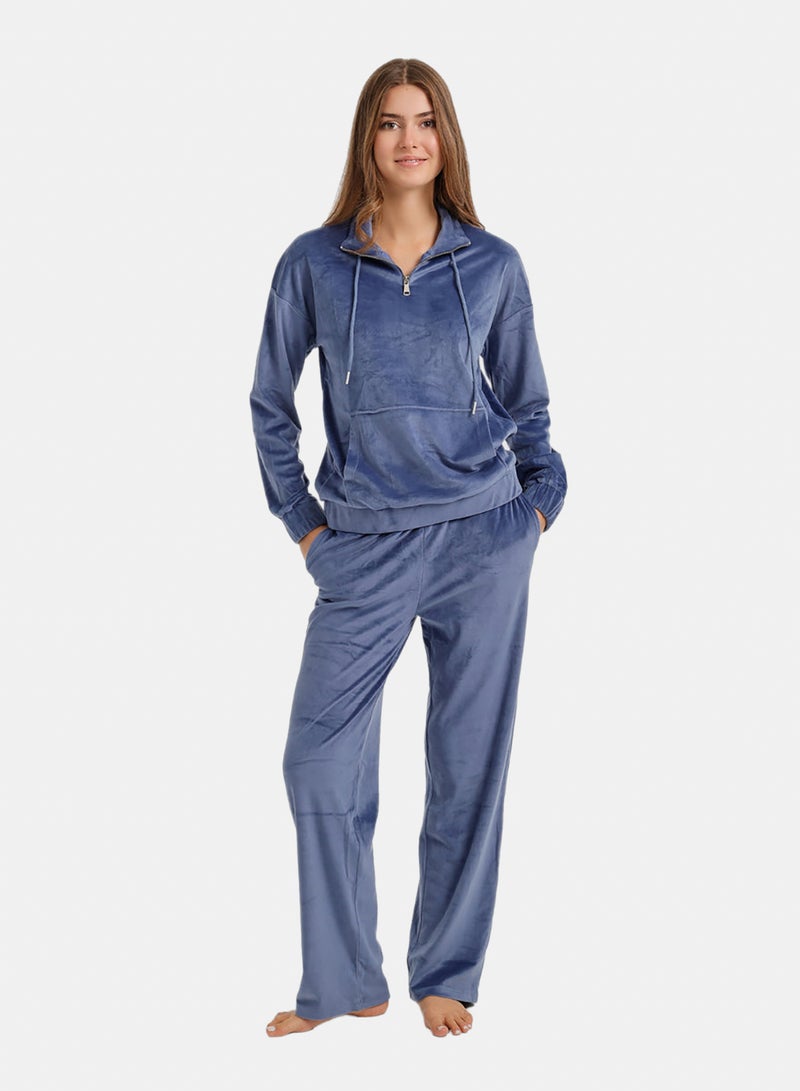 Carina Half-Zip Pyjama Set - Image 1