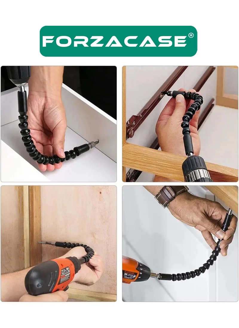 Forzacase Flexible Bendable Spiral Screwdriver Drill Bit Snake Bit - FC234