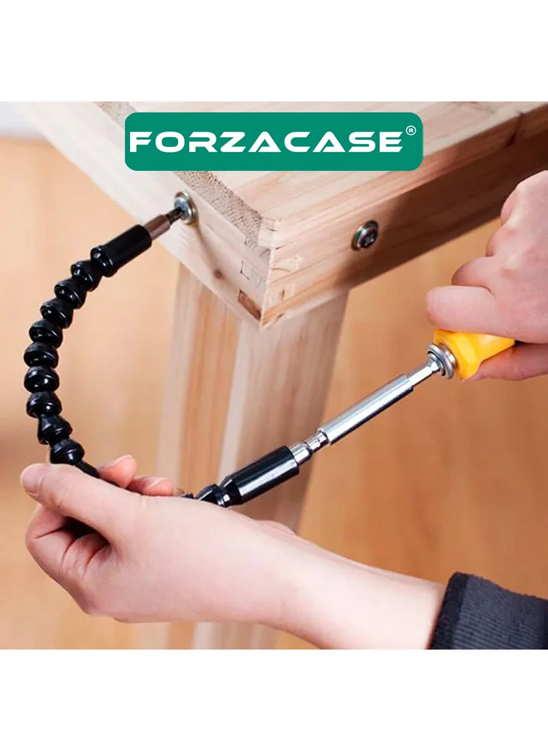 Forzacase Flexible Bendable Spiral Screwdriver Drill Bit Snake Bit - FC234