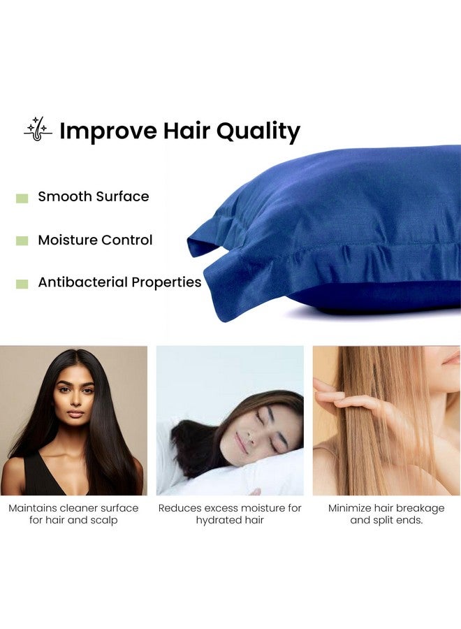 Mush طقم أغطية وسائد موش من الخيزران مكون من 2 | غطاء وسادة 100% من الخيزران للشعر والبشرة | أغطية وسائد قابلة للتنفس، ناعمة كالحرير وباردة للنوم الساخن والتعرق الليلي | 17"x27" (إكليبس بحري، كينغ) - Image 5