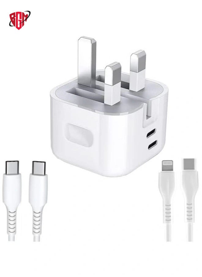 BGM - For Nothing Phone 2 / Nothing Phone 1 Charger, 35W Dual Port USB C + USB C Charger Plug, Type C PD Adapter Travel GaN Fast Charger Power Adapter Foldable Phone Charger Plug - Image 1