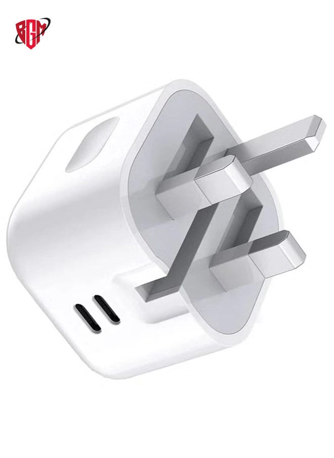 BGM - For Nothing Phone 2 / Nothing Phone 1 Charger, 35W Dual Port USB C + USB C Charger Plug, Type C PD Adapter Travel GaN Fast Charger Power Adapter Foldable Phone Charger Plug - Image 1
