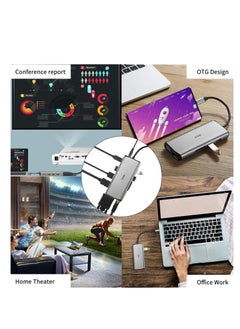 ماركة غير محددة قاعدة شحن USB C ثلاثية العرض 11 في 1  - Image 5