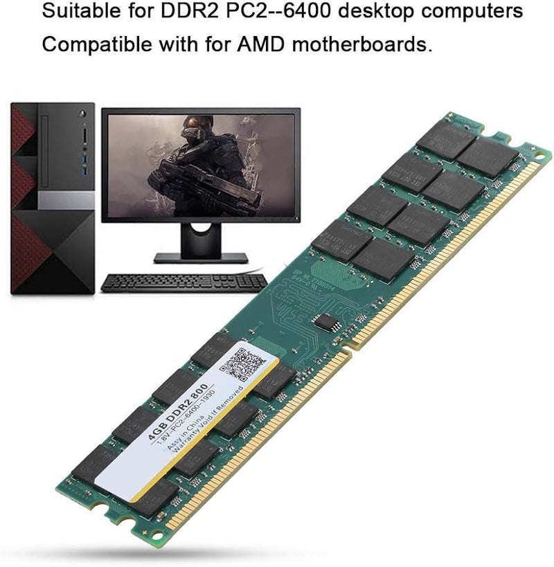 4 جيجابايت 800 ميجاهرتز DDR2 240 دبوس وحدة ذاكرة سطح المكتب PC2 6400 نقل بيانات سريع - Image 3