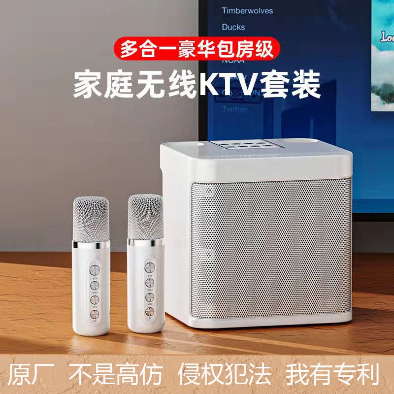 Portable Bluetooth Speaker Home Wireless Karaoke Audio With Microphone Can Be Used For Outdoor Singing Home Ktv - Image 2