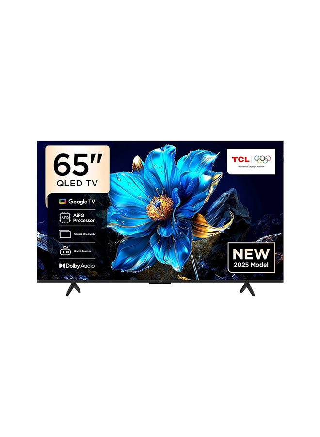 تي سي إل تلفاز 65 بوصة 4K QLED، جوجل تي في، دولبي أتموس، دولبي فيجن، HDR10+، DLG 120Hz مسرع الألعاب، موديل سنة 2025، ضمان لمدة 2 سنة - Image 1
