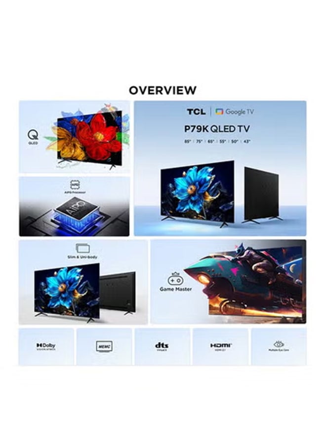 تي سي إل تلفاز 65 بوصة 4K QLED، جوجل تي في، دولبي أتموس، دولبي فيجن، HDR10+، DLG 120Hz مسرع الألعاب، موديل سنة 2025، ضمان لمدة 2 سنة - Image 4