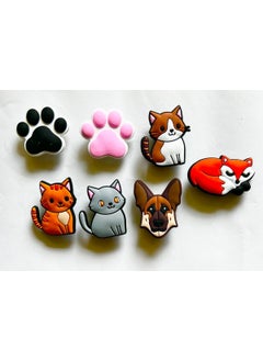 Marimari 7 Piece Slipper Ornaments Set with Cute Animal Figures  - Image 1
