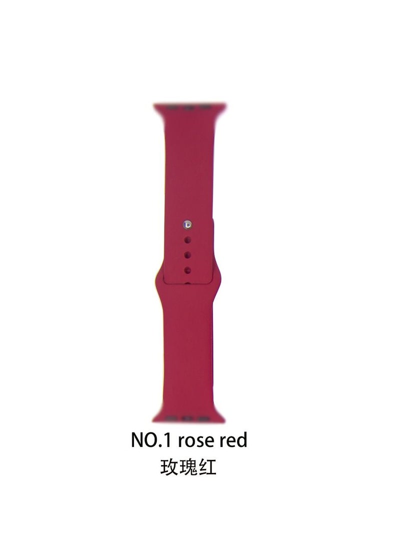 Apple Watch Band 41mm Soft Silicone Sport Band Replacement Wrist Strap Compatible for iWatch Apple Watch Series 7 (41mm) - Image 2