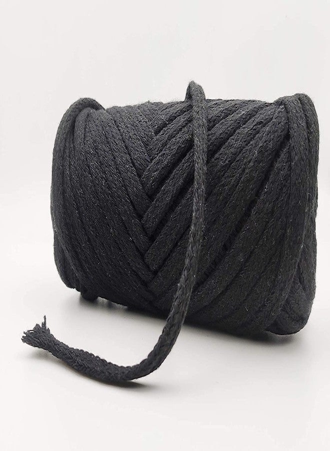 Bobbiny | Nada Flat Dori Strings (10 Meters) 100% Pure Cotton Strings for Ethnic Indian Dresses, Pajama, Lehenga, Saree,Petticoat, salwars, Patiala, chudidars (Black Flat) - Image 2