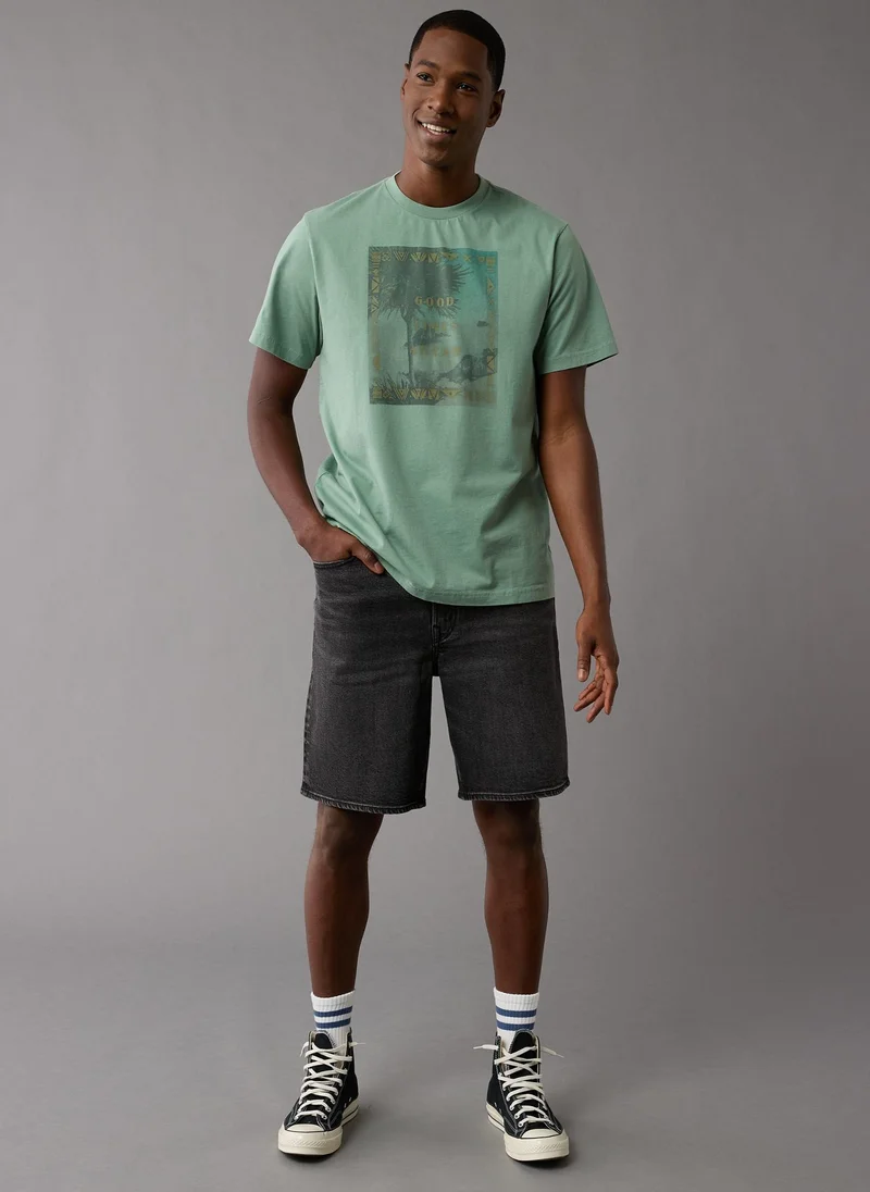 امريكان ايجل Graphic Logo Crew Neck T-Shirt