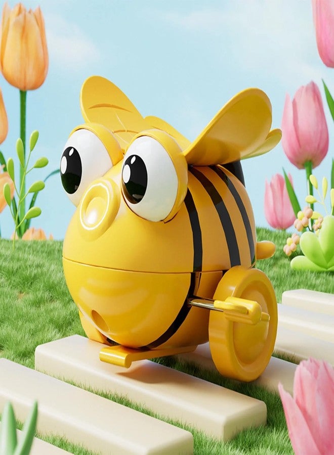 UTPATI Children's Wind-Up Tumbling Bee Early Interactive Educational Bee Baby Development Toy with Mechanical Rolling, Jumping, Crawling and Sitting Toy for Children - Image 1