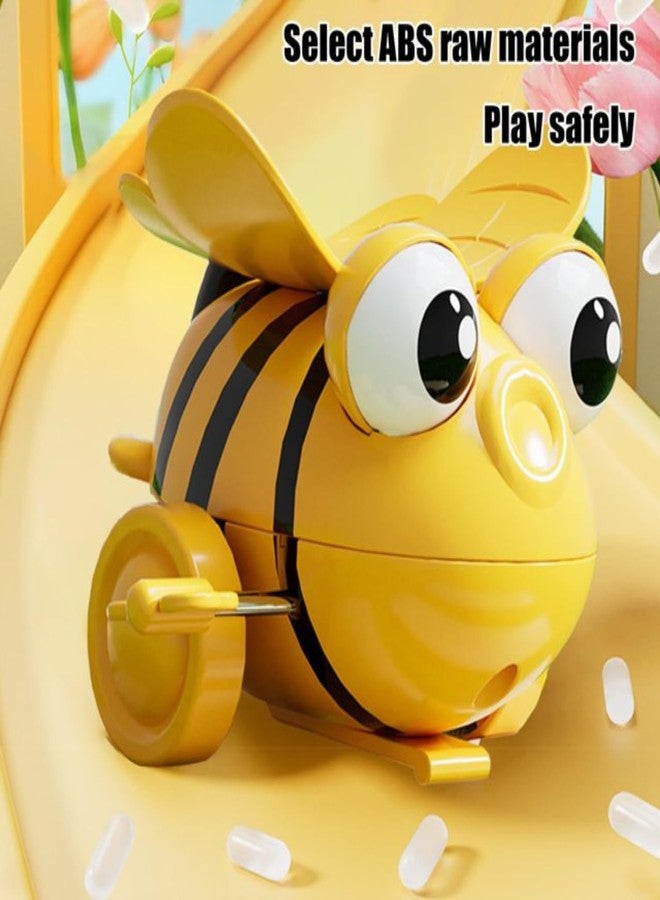 UTPATI Children's Wind-Up Tumbling Bee Early Interactive Educational Bee Baby Development Toy with Mechanical Rolling, Jumping, Crawling and Sitting Toy for Children - Image 4