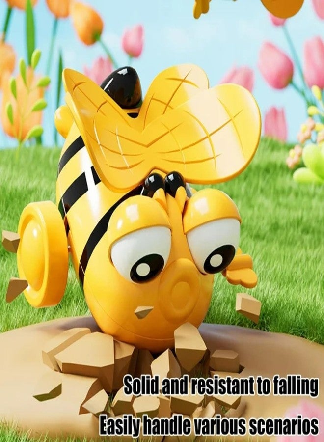 UTPATI Children's Wind-Up Tumbling Bee Early Interactive Educational Bee Baby Development Toy with Mechanical Rolling, Jumping, Crawling and Sitting Toy for Children - Image 5