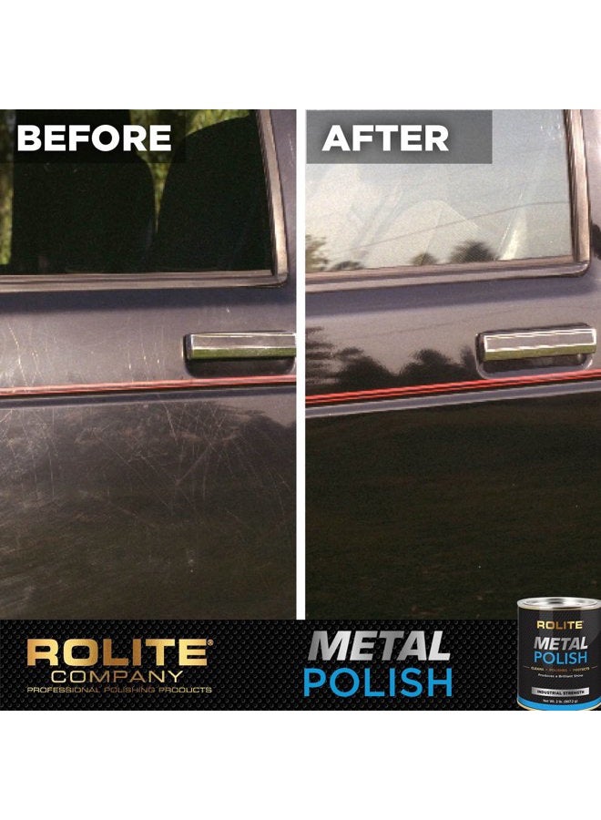 Rolite RMP1# Metal Polish Paste - Industrial Strength Scratch Remover and Cleaner, Polishing Cream for Aluminum, Chrome, Stainless Steel and Other Metals, Non-Toxic Formula, 1 Pound, 1 Pack - Image 3
