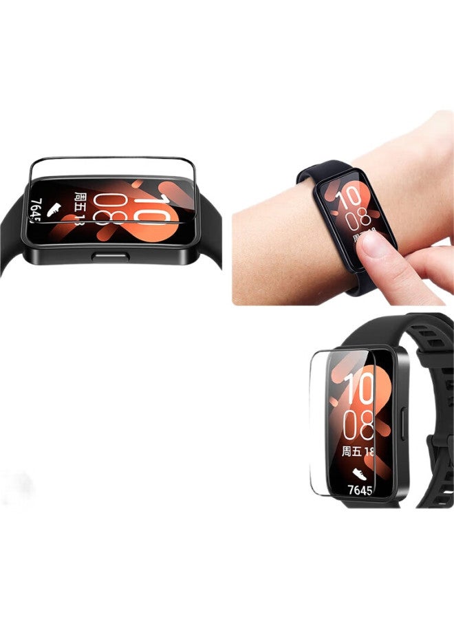 KOVOL [2-Pack] Screen Protector For Huawei Band 10/9/8, Composite Film For Huawei Band 10, Non-Tempered Glass Full Coverage Protective Film, Scratch-Resistant, Anti-Fingerprint Wristband Film - Image 1