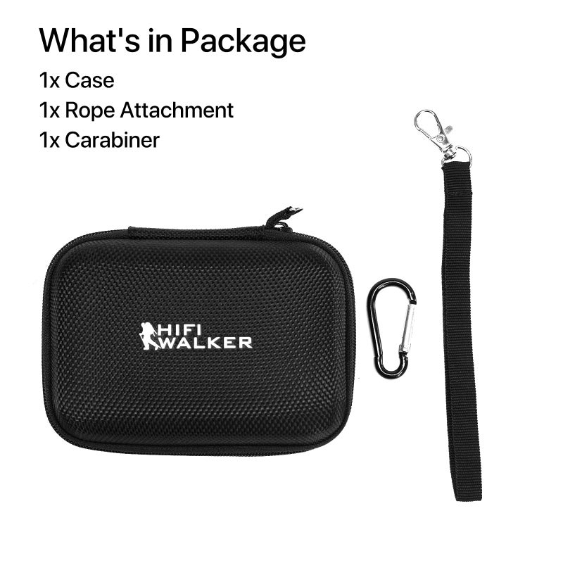 HIFI WALKER MP3 Player Case for HIFI WALKER H2/ H2 Touch/ G7/ G7 Mini and Other Music Players, 4.5inch Portable Hard EVA Case, Protective Travel Case for MP3 & MP4 Players, USB Cable, Earphones, Memory Cards - Image 2