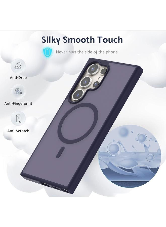 اس-توب جراب لهاتف Samsung Galaxy S25+ 5G، جراب شفاف من مادة TPU الهجينة من البولي كربونات، جراب Magsafe للهاتف - Image 3