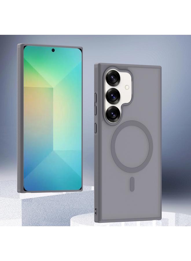 اس-توب جراب لهاتف Samsung Galaxy S25+ 5G، جراب شفاف من مادة TPU الهجينة من البولي كربونات، جراب Magsafe للهاتف - Image 1