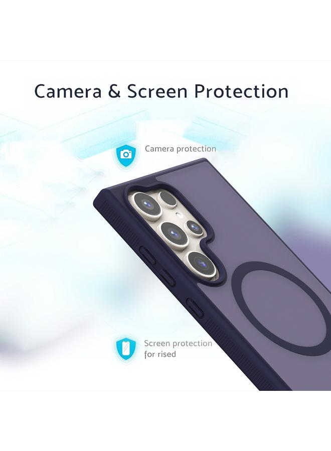 اس-توب جراب لهاتف Samsung Galaxy S25+ 5G، جراب شفاف من مادة TPU الهجينة من البولي كربونات، جراب Magsafe للهاتف - Image 4