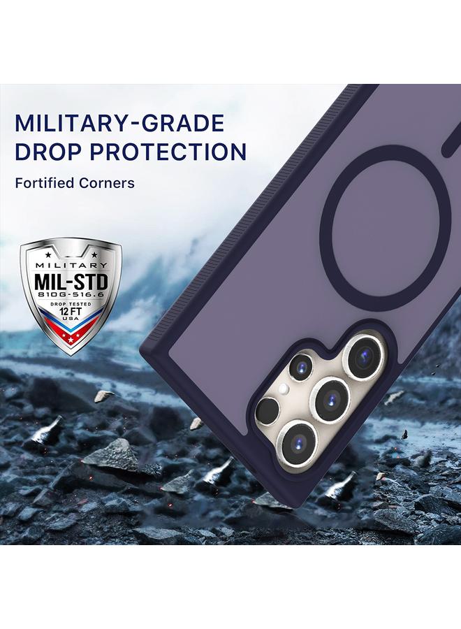 اس-توب جراب لهاتف Samsung Galaxy S25+ 5G، جراب شفاف من مادة TPU الهجينة من البولي كربونات، جراب Magsafe للهاتف - Image 5