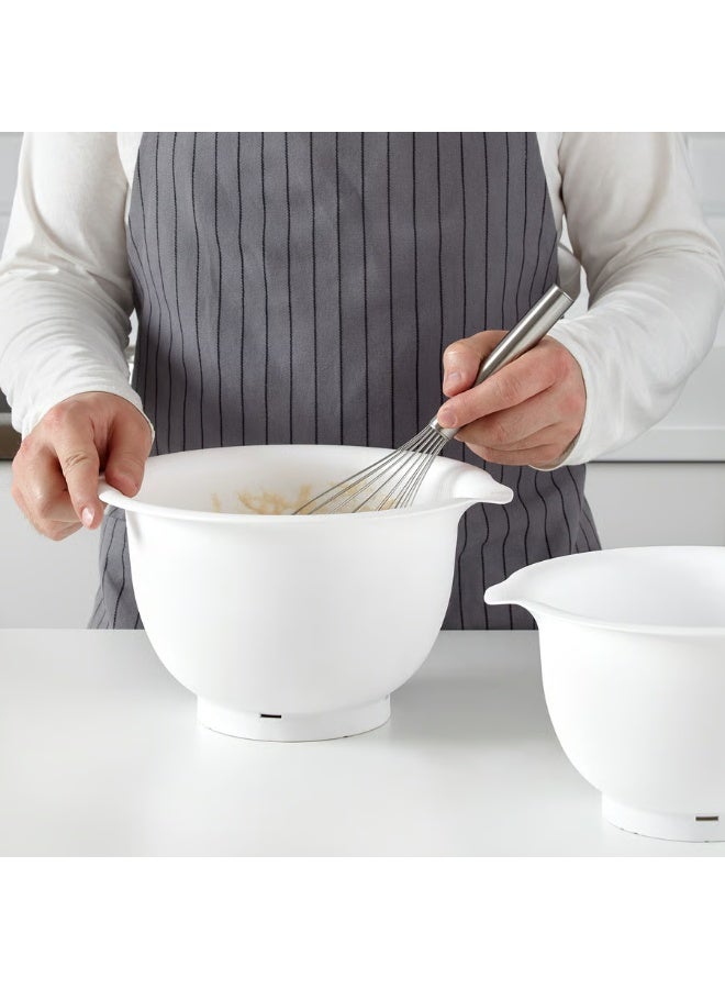 Mixing Bowl, Set Of 2  White - Image 2