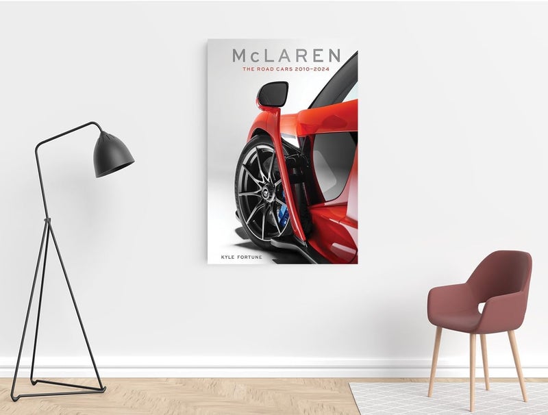 اي ار اس لوحة فنية جدارية مطبوعة على قماش مؤطر من ARS، بتصميم تجريدي لسيارة ماكلارين، مقاس 90×60 سم، جاهزة للتعليق، مناسبة لتزيين جدران المكتب وغرفة المعيشة وغرفة النوم، كهدية. - Image 2