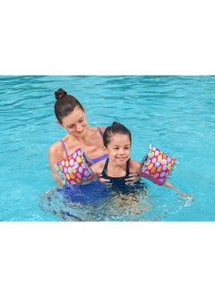 Bestway Bestway - Swim Safe ABC AquaStar Fabric Inflatable Armband Floaties M/L - Pink - 32183  - Image 3