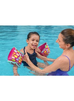 Bestway Bestway - Swim Safe ABC AquaStar Fabric Inflatable Armband Floaties M/L - Pink - 32183  - Image 4