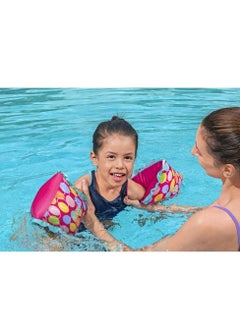 Bestway Bestway - Swim Safe ABC AquaStar Fabric Inflatable Armband Floaties M/L - Pink - 32183  - Image 5