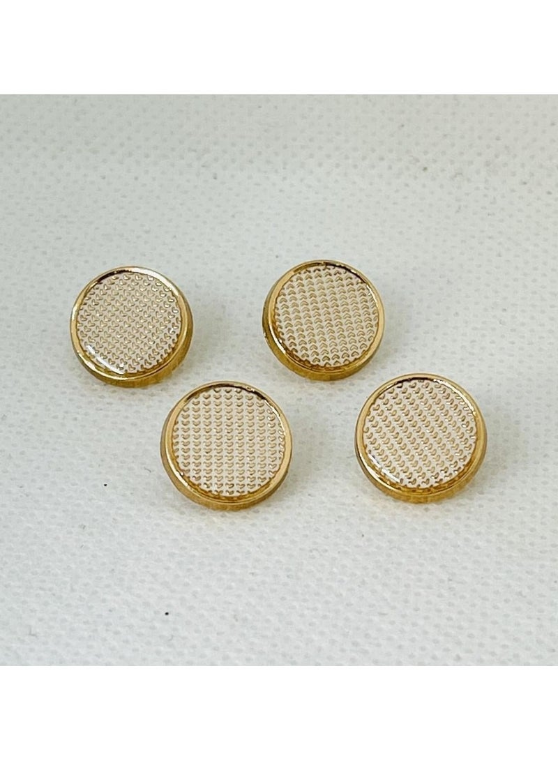 Abrar 8 Set Metal Snap Buttons For Men Saudi Thobe Size 12mm - Image 1