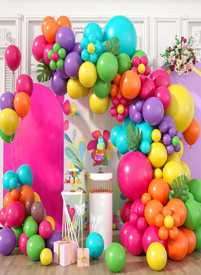 Sowide Balloon Arch Garland Kit,Green Pink Blue Yellow Orange Balloons Assorted Colors Pastel Balloons For Girls Kids Magic Themed Birthday Baby Shower Wedding Graduation Party Decorations - Image 1