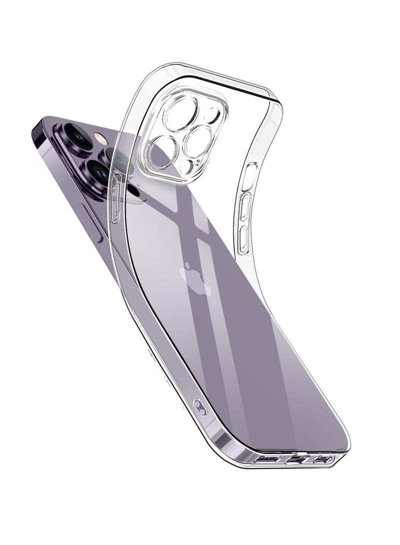 DUSALA Case Compatible with Iphone 14 Pro Max Case with Camera Protection, TPU Silicone Crystal Clear Soft Cover Flexible Transparent Shockproof Case Cover For Iphone 14 Pro Max 5G - Image 1