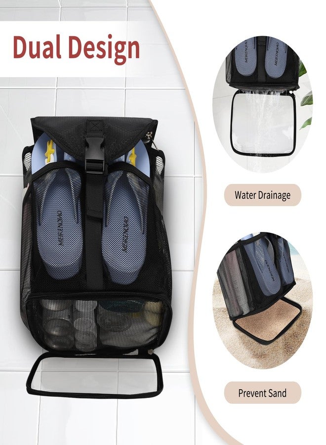 Ethereal Hanging Mesh Shower Caddy Portable for College Dorm Room Essentials, Large Capacity Shower Bag for Guys/Girls, for Beach, Swimming, Gym - Image 4