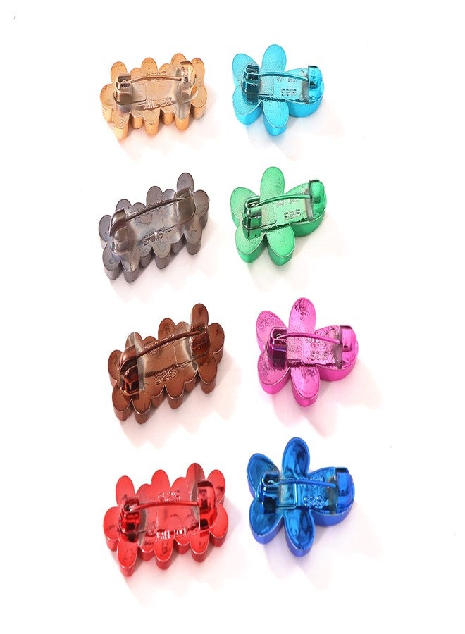 Shivarth Brooch Pins Hijab Pin Dressing Skirts,Scarf,Saree Pallu Plates Pin, Sari Pony Safety Pins Use in Dupatta and Dress Style Sari Pin Flower Brooch/Lapel Pin for Womens 12pcs (Brooches) - Image 3