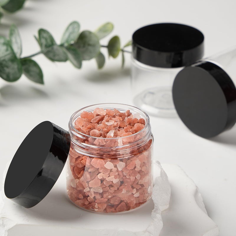 TUZAZO 2 Oz Plastic Container Jars with Lids BPA Free, Empty Round Clear Cosmetic Containers Plastic Slime Jars for Lotion, Cream, Ointments, Samples, Makeup, Travel Storage (12 Pack) - Image 4