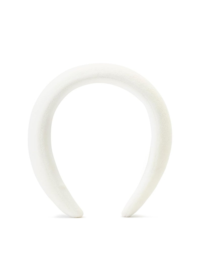 OGEE Ogee Organic Cotton Headband for Washing Face  Certified Organic White Skincare Headband  Spa  Makeup Headband 