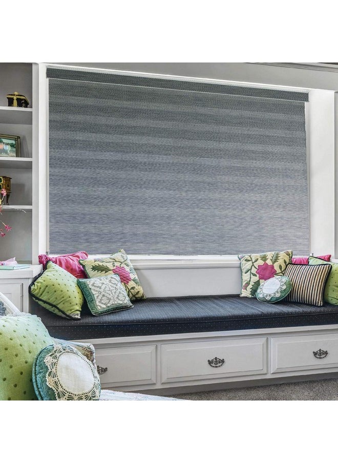 Zebra Blinds - ZEBRA BLINDS Polyester Curtain for Windows Or Outdoor Décor, Grey, W180 X H130 CM - Image 1