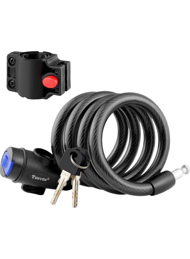 TONYON Universal 588E Bicycle Lock, Mountain Bike Lock, Steel Wire Lock, Deadbolt Lock, Steel Cable Lock, Anti-Theft Lock, Cycling Equipment - Image 2