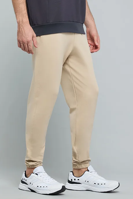 R&B Solid Joggers with Drawstring Waist