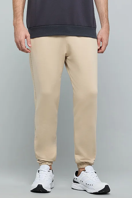 R&B Solid Joggers with Drawstring Waist