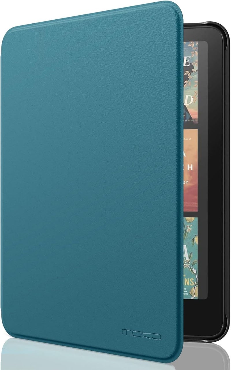 MoKo Case for All-new 7" Kindle Paperwhite(12th Generation-2024) and Kindle Colorsoft Signature Edition 2024, Lightweight Shell Cover with Auto Wake/Sleep for Kindle Paperwhite 2024, Turquoise - Image 1