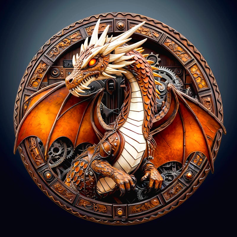 Purdicra Wooden Puzzles for Adults Unique Animal Shaped Mechanical Dragon Puzzle 3D Vision Wooden Jigsaw Puzzle Christmas Birthday Gifts for FriendsFamily Home Decor 85 85in 100pcs - Image 3