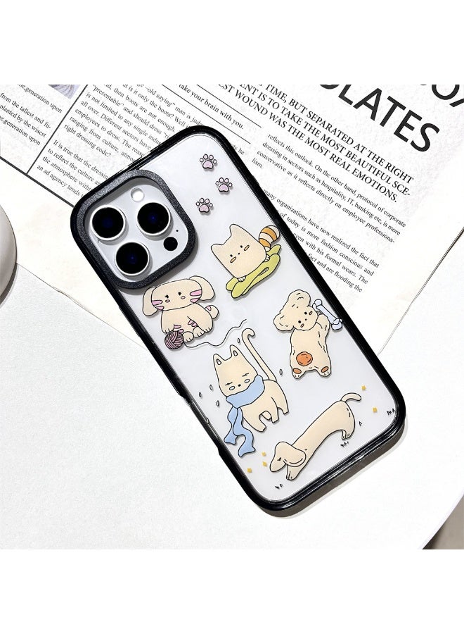 NIBEMINENT Cute Spring Kitten Protective TPU Case Cover For iPhone 14 Plus Clear - Image 1