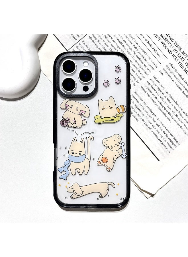 NIBEMINENT Cute Spring Kitten Protective TPU Case Cover For iPhone 14 Plus Clear - Image 2