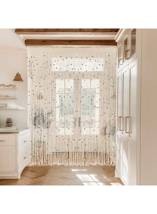 انتيكيانو ستارة مكرمية – ديكور يدوي من القطن – المقاس ‎79×35‎ بوصة - Image 1