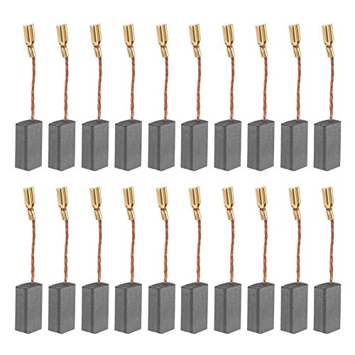 Hilitand 20pcs Replacement Carbon Brushes, Great Conductive Motor Carbon Brushes for Electric Motor Drill 5x8x16mm - Image 1