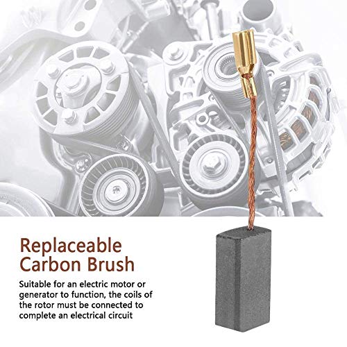 Hilitand 20pcs Replacement Carbon Brushes, Great Conductive Motor Carbon Brushes for Electric Motor Drill 5x8x16mm - Image 2