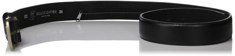 LB LEATHERBOSS Men's Black Leather Money Belt Sizes 32 Through 56 (34) - Image 2